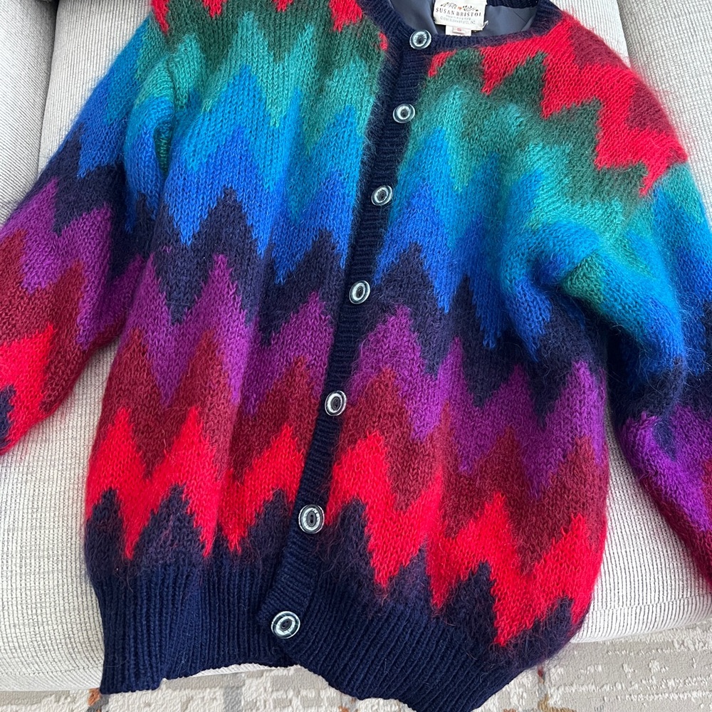 Susan Bristol Multicolor Knit Cardigan